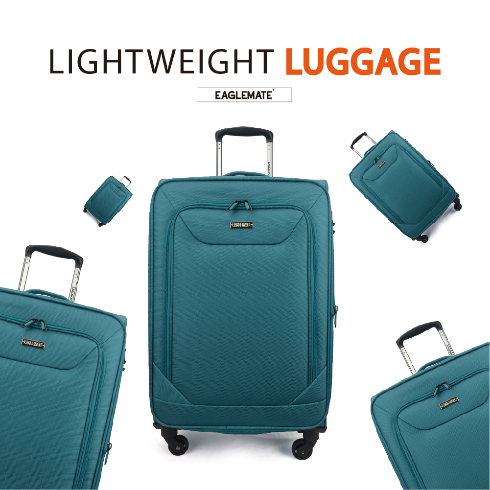 Eaglemate Soft Lightweight 3pcs Suitcase Luggage Sets Expandable ...