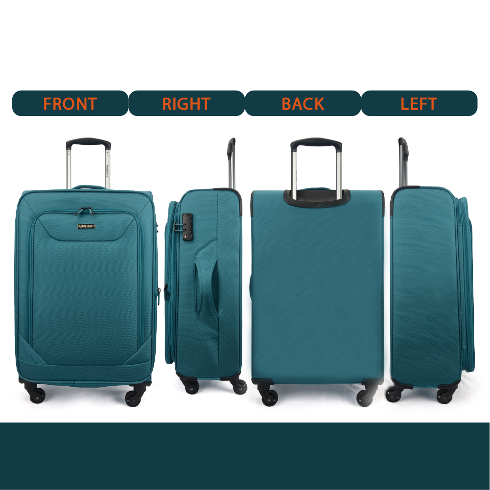 Eaglemate Soft Lightweight 3pcs Suitcase Luggage Sets Expandable ...